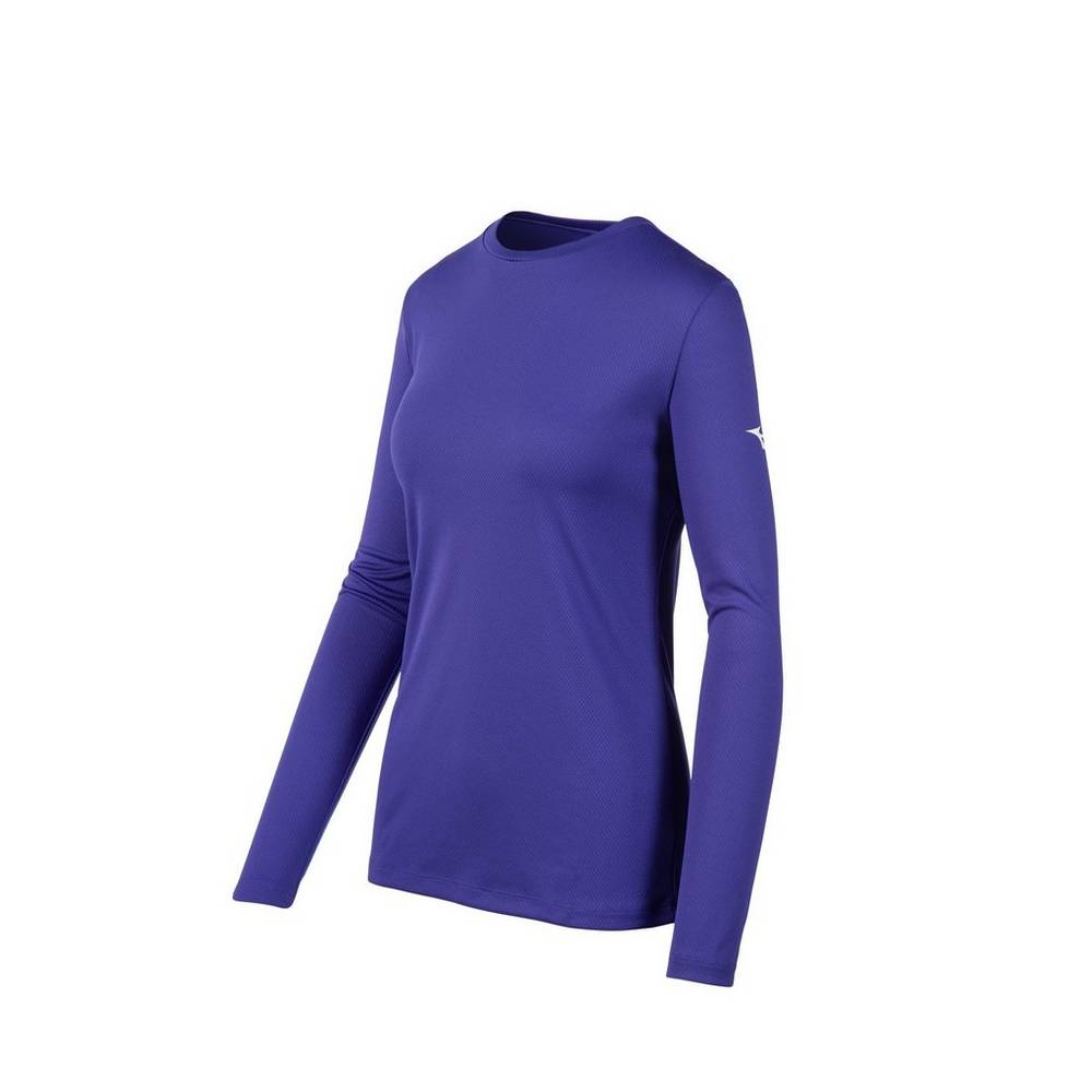 Camisetas Mizuno Long Sleeve Mujer Moradas España PDZG-60851